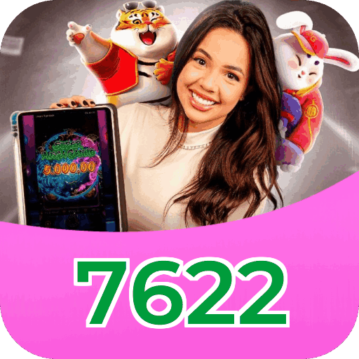 Interface do aplicativo 7622 mostrando jogos disponíveis no iOS e Android